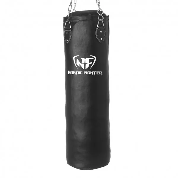 Nordic Fighter Boxningssäck Äkta Läder 100cm 30kg